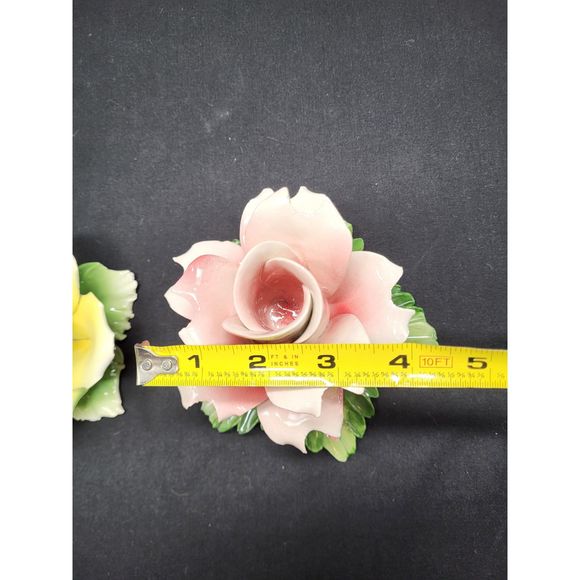 Nuova Capodimonte Rose Candlesticks - Picture 11 of 12